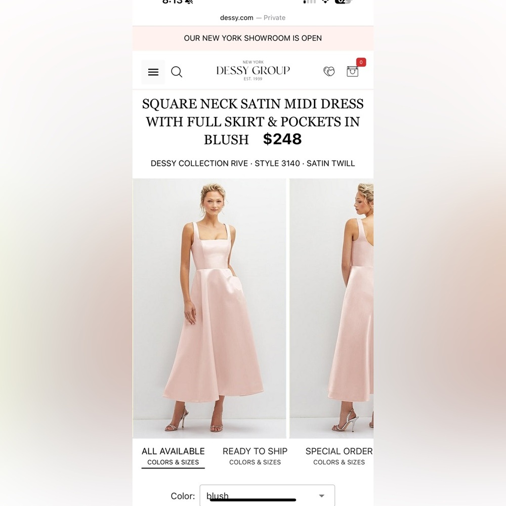 Elegant Pink Sleeveless Dress